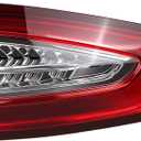 Right Passenger Side LED Tail Light Assembly Compatible with Ford Fusion S SE 2013-2016 Rear Brake Lamp Replace# FO2805110 DS7Z-13404-H