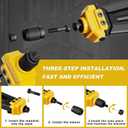 IMQUALI Rivet Nut Tool Rivet Nut Kit, 16" Rivnut Tool Kit with 14 Metric & SAE Mandrels Rivet Nut Assortment Kit with 140 Rivet Nuts, Hand Riveters Nutsert Tool Kit with Durable Blow Molded Case