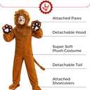 Morph Deluxe Lion Costume Kids Lion Mane Costume Halloween Costumes For Boys, Girls and Toddlers (10-12 Years)