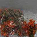 18 Pcs Artificial Mums Flowers Outdoor Plastic Fall Flowers Fake Mums Autumn Greenery Flower for Porch Window Box Farmhouse Thanksgiving Home Decor ((18, Orange)