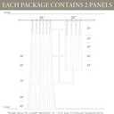 Linen Kitchen Curtains,36 Inch Length Light Filtering Sheer Short Cafe Window Curtains Tier,Pinch Pleated Small Kitchen Drapes for Windows,2 Panels,(24" W x 36" L Natural)
