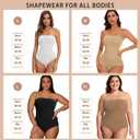 Strapless Shapewear for Women, Tummy Control Triangle Bodysuit, Body Shaper Tank Top L