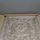 WOWSTAR 12-Pack 24"x24" Drop Ceiling Tiles, Vintage Style Waterproof Glue up Ceiling Panels Decor, Antique Gold