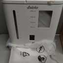 Automatic Cat Feeder with Camera,5G/2.4G WiFi Pet Feeder,2K HD Video and Night Vision,Easy APP Operation,Low Food and Food Clogging APP Tips,Water and Grain Large Capacity Feeder (White)