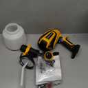 Cordless Paint Sprayer for Dewalt 20V MAX Battery Electric Spray Paint Gun with High Capacity Container Easy to Clean for House Painting Yellow(Not Include Battery)