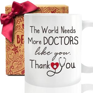 Doctor Thankyou Coffee Mug Gift for Women Men, The World Needs More Doctors Like You mug, Medical Student doctor Graduate/Bday/National Doctors Day/Residency/Thanksgiving/Christmas Mugs Gifts Ideas-92