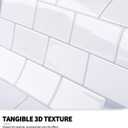 Art3d Premium 10-Sheet Peel and Stick Tile Backsplash - 12"x12" for Kitchen , Bright White