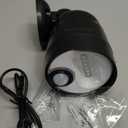 Battery Operated Motion Sensor Light Outdoor, 4000mAh Rechargeable 600 Lumen Battery Powered Spotlight Outdoor Waterproof for Porch, Garage, House(Non-Solar) (Black)