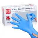 XLarge Disposable Vinyl Exam Gloves, 1000 Count - 4 Mil-Thick -Latex Free Powder Free, Food Safe, Cleaning Gloves-Blue