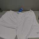 NORTHYARD Men's 7 Inch Athletic Basketball Shorts with 4 Pockets Workout Gym Short White, 2XL