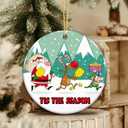 2 x Pickleball Ornament 2025  White Elephant Gift, Funny Santa Reindeer Elf Pickleball Gift, Tis The Season Pickleball Themed Ornament for Players, Coaches, Friends, Family & Sports Lovers
