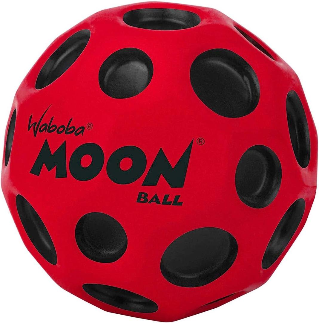 Waboba The Original Moon Ball - Hyper Bouncy Ball - All Ages Extreme Bounce and Fun - Perfect for Active Play and Outdoor Games (Red)
