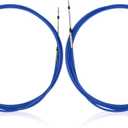 10FT 13FT 20FT 8FT Marine Throttle Shift Control Cable 33C Blue Compatible with Marine Outboard Engine Control Box (2Pcs,20ft/6 Meter)