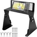 Universal Dual Graph Fish Finder Mount, Fish Finder Graph Mount for Boat, Adjustable Bottom Angle, Compatible with Garmin/Lowrance/Humminbird and More Marine Electronics