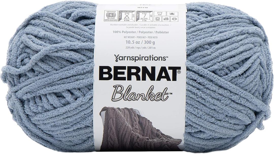 BERNAT BLANKET BB, GRAY BLUE