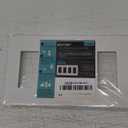 [1 Pack] BESTTEN 4 Gang Screwless Decorative Wall Plate, Mid-Size H4.88" x W8.58", USWP6 Gloss Snow White, Faceplate Cover for Decorator Receptacle Outlet & Switch