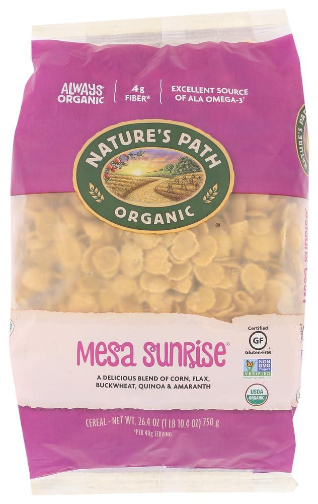 NATURES PATH CEREAL FLK MESA SUNRS ORG, 26.4 OZ, PK- 6, Best By: 2025 Nov 28