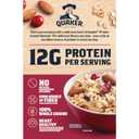 Quaker Protein Instant Oatmeal, Cranberry Almond, 12g Protein per Serving, Whole Grains, No Artificial Flavors, No Added Colors, 2.18 oz Packets, (6 Pack) (EXP 07/11/26)