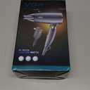 VGR Dual Voltage(100~250V) Travel Hair Dryer with European Plug Adapter for International Travel, Portable Hair Dryer with Concentrator Nozzles