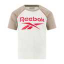 Reebok Boys 2 Piece Knit Logo Short Set, Crimson, 7