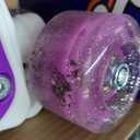 Nattork Girls Roller Skates for Kids,Rainbow Quad Skates with All Light Up Wheels - Best Birthday Gift for Outdoor Sports, Small(10C-13C), Sparkling Purple