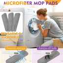 Spray Mop for Floor Cleaning with Washable Pads, Microfiber Wet Mops with 800 ml Refillable Bottle,Reusable Dust Mops with Sprayer for Hardwood Laminate Vinyl Tile Cleaning