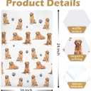 Golden Retriever Kitchen Towels,Golden Retriever Gifts Waffle Weave Decorative Dish Towels, Dog Mom Lovers Gifts Decorative Hand Tea Towel for Bathroom Kitchen, Pet Lover Gift, 16x24 Inch