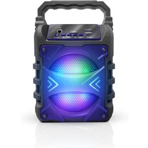 Top Tech Audio Jet-4 400W Bluetooth Speaker, 4" Woofer, Louder Volume, Crystal Clear Stereo, Rich Bass, 100ft Wireless Range, Mic Input, Portable Speaker  Blue