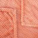 Fuzzy Blanket or Fluffy Blanket for Baby, Soft Warm Cozy Coral Fleece Toddler, Infant or Newborn Receiving Blanket for Crib, Stroller, Travel, Decorative (28Wx40L, XS-Grapefruit)