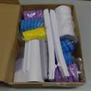 2 Pack Disposable Toilet Bowl Cleaner Wand and Holder Set, Toilet Brush Disposable with 48 Cleaner Refills Extended Handle for Toilet Bowl Cleaners Disposable, Bathroom Cleaning, Bathtub