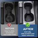 Center Console Cup Holder Inserts for Chevrolet Equinox EV 2026 2025 2024 (Not for Gas), Interior Accessories TPE Car Cup Holders Covers Protector for Chevy Equinox EV 2024-2026, Black