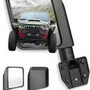 Side Mirrors for Half Doors Side View Mirrors for Tubular Doors Compatible with Jeep Wrangler TJ JK JL Gladiator JT 1997-2025 -1 Pair