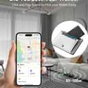 Ultrbeka Ultra-Thin Wallet Tracker Card, Rechargeable 0.094in IP68 Waterproof Bluetooth Tracker for Wallets, Passport, Work with Apple Find My, Card Locator [Apple MFi Certified] iOS Only