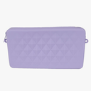 Silicone Makeup Bag,Makeup Toiletry Bag Organizer Beach Pouches | Makeup Brush Holder, Zipper Closure, Travel Pouch, Attached to Beach Bag for Outdoor Travel, Hole Makeup Bag-(purple) Without Lanyard