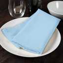 Avalon Kitchen Light Blue Cloth Napkins Bulk (Pack of 24) - 100% Polyester Dinner Linen Napkins Cloth Washable & Reusable - Durable with Hemmed Edges - Ideal for Parties and Weddings (17x17 Inches)