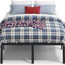 VASAGLE Full Metal Bed Frame, 18 Inches Tall, 1100 lb Weight Capacity
