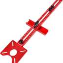 4 in 1 Router Milling Groove Bracket,Router Circle Cutting Jig, Multifunctional Cabinet Router Guide for Cutting Circles Milling Groove