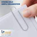 Upgrade Office Supply Jumbo Paper Clips, Non Skid, 1.9 Inch, 300 Count (3 Boxes of 100), Silver, Made in USA