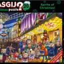 Jumbo, Wasgij, Christmas 20 - Spirit of Christmas!, Unique Collectable Jigsaw Puzzle for Adults, 1,000 Piece