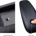Office Chair Arm Replacement, PU Armrest Arm Pads Caps, Universal 4" Mounting Hole, (Set of 2) Black with Screws Washer and Wrench
