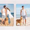 YESKAY 4x6 Picture Frame Collage  Double Picture Frames 4 x 6 Rustic White Wood Frame with Tempered Glass,2 Picture Frame 4 by 6 Wall Decor or Tabletop 1 Pack