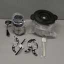 Ganiza Food Processor, 2-Speed Food Chopper Meat Grinder with 8 Cup Stainless Steel & 8 Cup Glass Bowls, Upgraded Button & Smart Overheat Protection Light - Includes Clean Brush, 2 Sets of Blades (Silver)