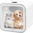 Lucky NAVl Automatic Pet Dryer Box for Cats and Small Dogs, Ultra Quiet 62L Big Capacity Dog Dryer Box, Cat Dryer Cage with Smart Temperature Control, 360" Pet Dryer Box for Pet Grooming（62L）