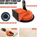 Floor Gap Fixer Tool, Newly Laminate Floor Gap Repair Tool, Enhanced Vacuum Suction Cup, Floor Suction Cup Tool for Gaps, Vinyl, Wood & Tile Flooring (Orange with Hammer)