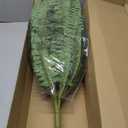 UV Resistant Lifelike Artificial Boston Fern - 2024 New Faux Boston Ferns Outdoor Planter Large, Realistic Fake Feen Hanging Silk Fern Stems Indoor Basket Plant Urn Fillers Front Porch (2, Green)