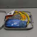 Snow-Chains Auto Fixing 1 Min Quick Fit Easy Installation Tire-Chains, Portable Reusable Universal Emergency Tire Traction Chain for Passenger Car, Pickup Trucks and SUV - Set of 2 (HN-140)