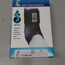 Med Spec ASO Ankle Stabilizer - Lace Up Ankle Brace for Sprained Ankle and Peroneal Tendonitis, Orthopedic Ankle Support for Men, Women, Adults, Teens and Kids, Sports Injury Recovery (Black), Medium Size