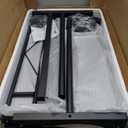 Standing Desk Adjustable Height, Mobile Stand Up Desks with Wheels Small Computer Desk Rolling Desk, Portable Laptop Desk Black Standing Table Sit Stand Home Office Desks 16"x31.5" Height 27"-43.5"