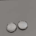 Open End Plus Plug Center Caps for Trailer RV Replacement EZ Lube Cap, 2.22in, Chrome, 4PCS