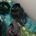 ZODICOS Anne Boleyn Dress Tudor Queen Cosplay Costume Renaissance Dress Elizabethan Ball Gown (Green, M)